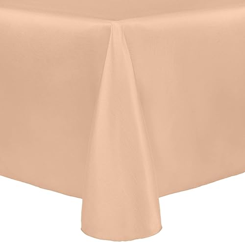 Miniatura 9 de ULTIMATE TEXTILE Majestic - Mantel ovalado reversible Shantung Satin (60 x 84 pulgadas), color berenjena