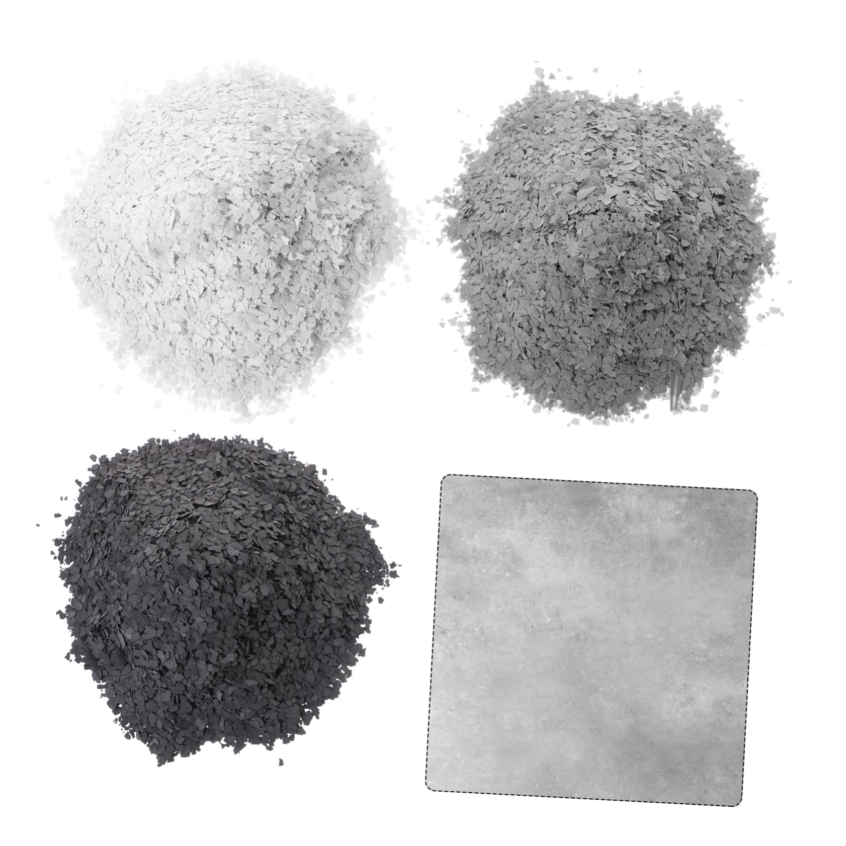 Flocons Décoratifs pour Revêtement de Sol en Époxy, 1kg