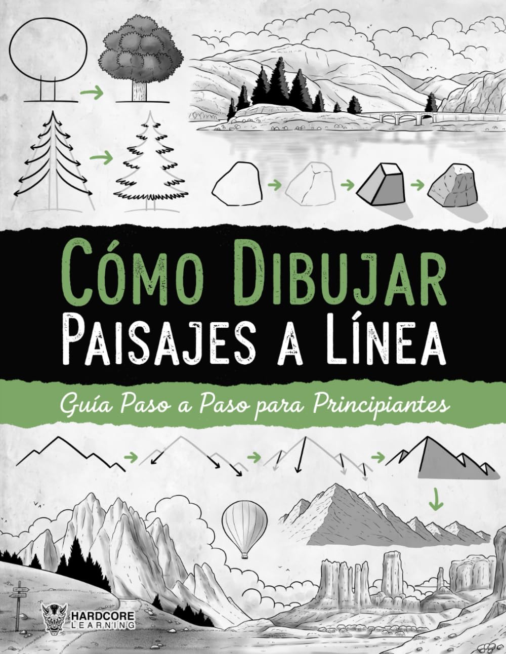Cómo Dibujar Paisajes a Línea: Guía paso a paso para principiantes, dibuja la naturaleza de forma sencilla