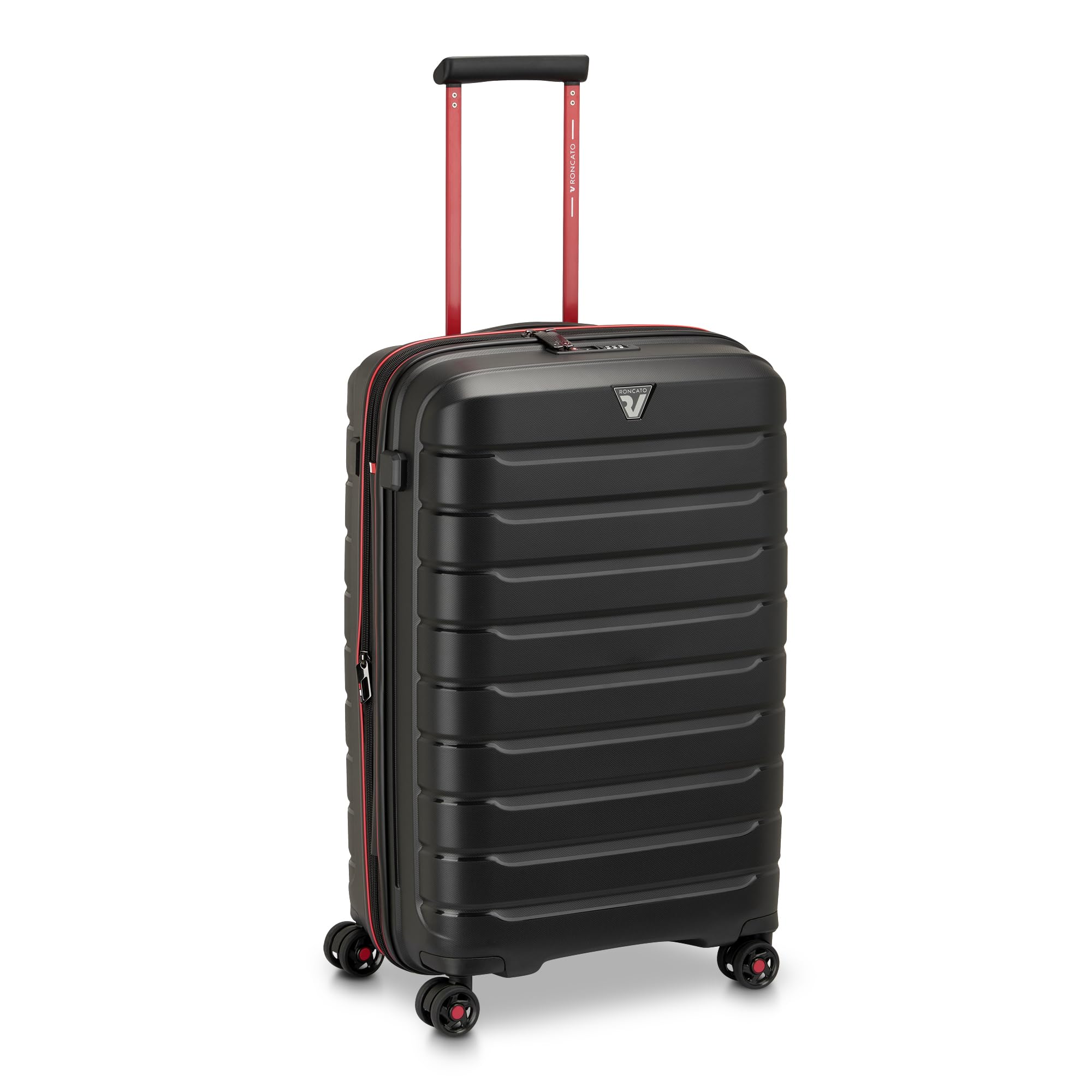 Roncato B-Flying Move Mittelgroßer Koffer 68 cm Erweiterbar - Schwarz