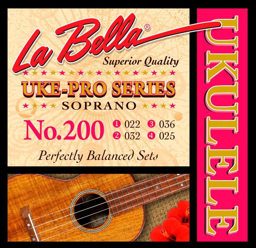 La Bella200 Uke-Pro Soprano Nylon Ukulele Guitar String 22-25