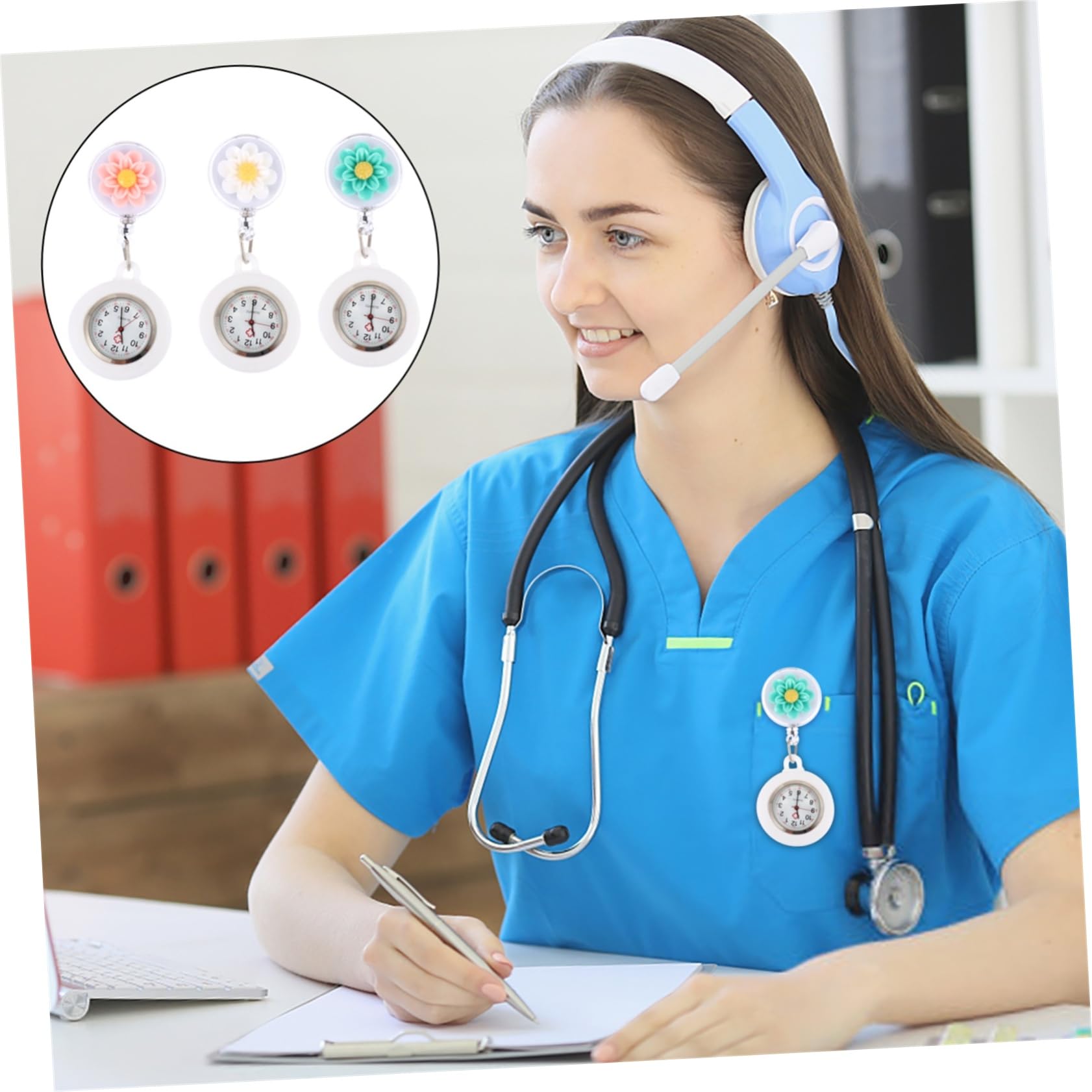 9stücke Teiliges Von Cartoon- -Uhren Mit Einziehbarem Clip Praktische Armbanduhr Für Leicht