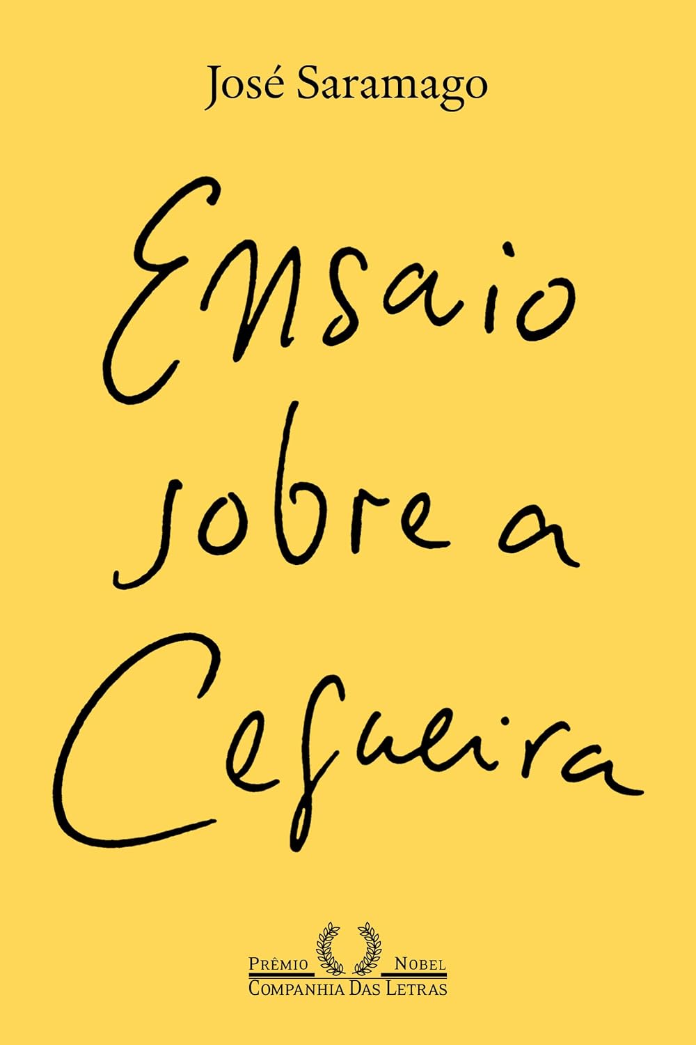 Capa do livro Ensaio sobre a cegueira, de José Saramago