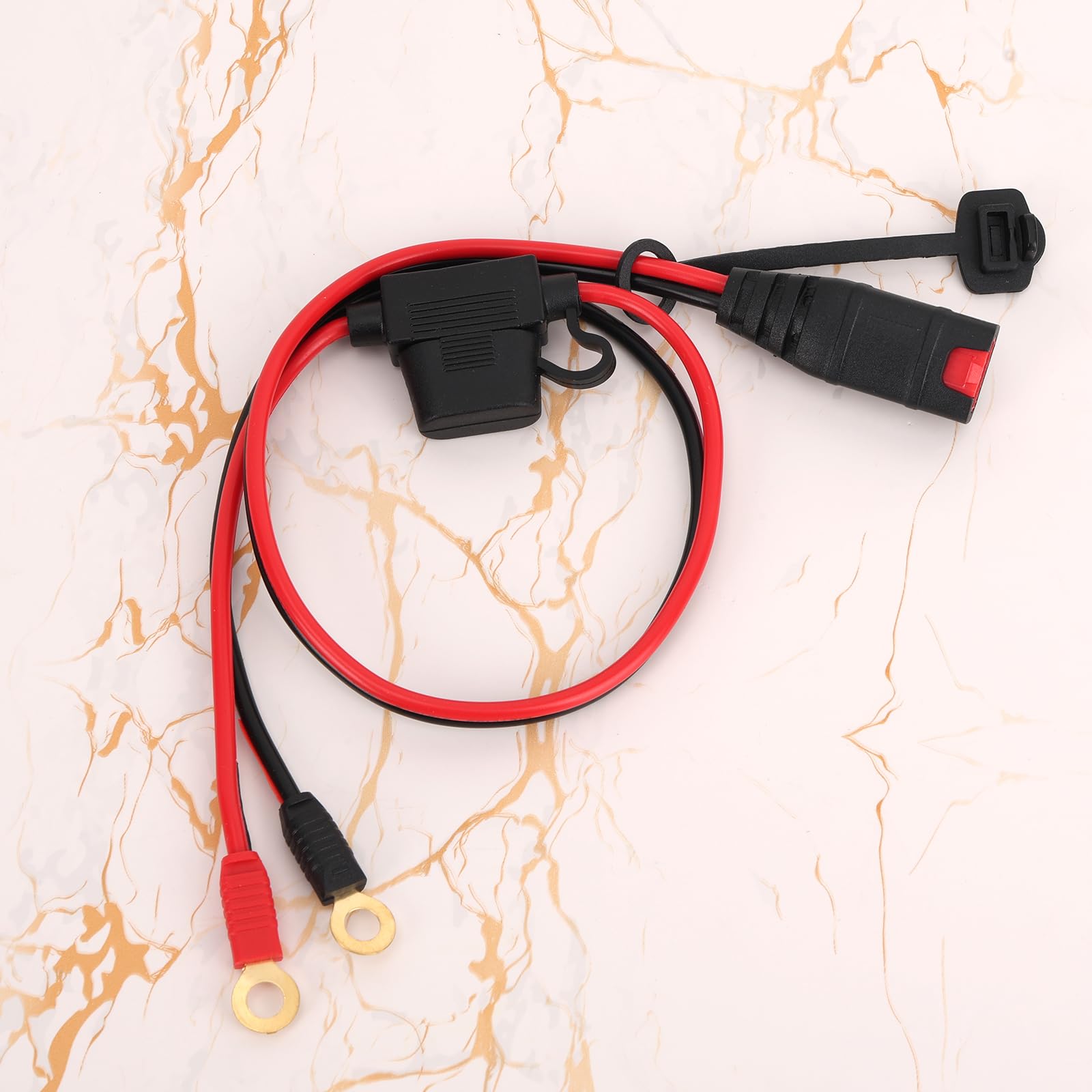 lasuroa Cablaggio Compatibile con NOCO GC002 X-Connect, Connettore Terminale Ad Occhiello XL M6 (1/4") Cavo di Caricabatteria di Mantenimento Accessori per Genius Caricabatterie Intelligente