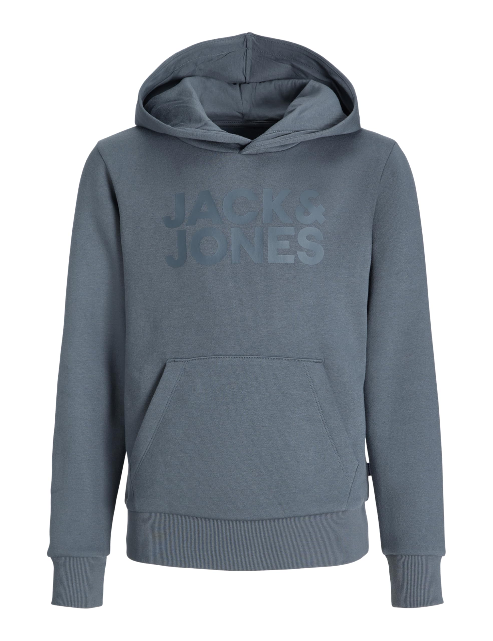 JACK & JONES Men's Jjecorp Logo Sweat Hood Noos Jnr, stormy weather, 140