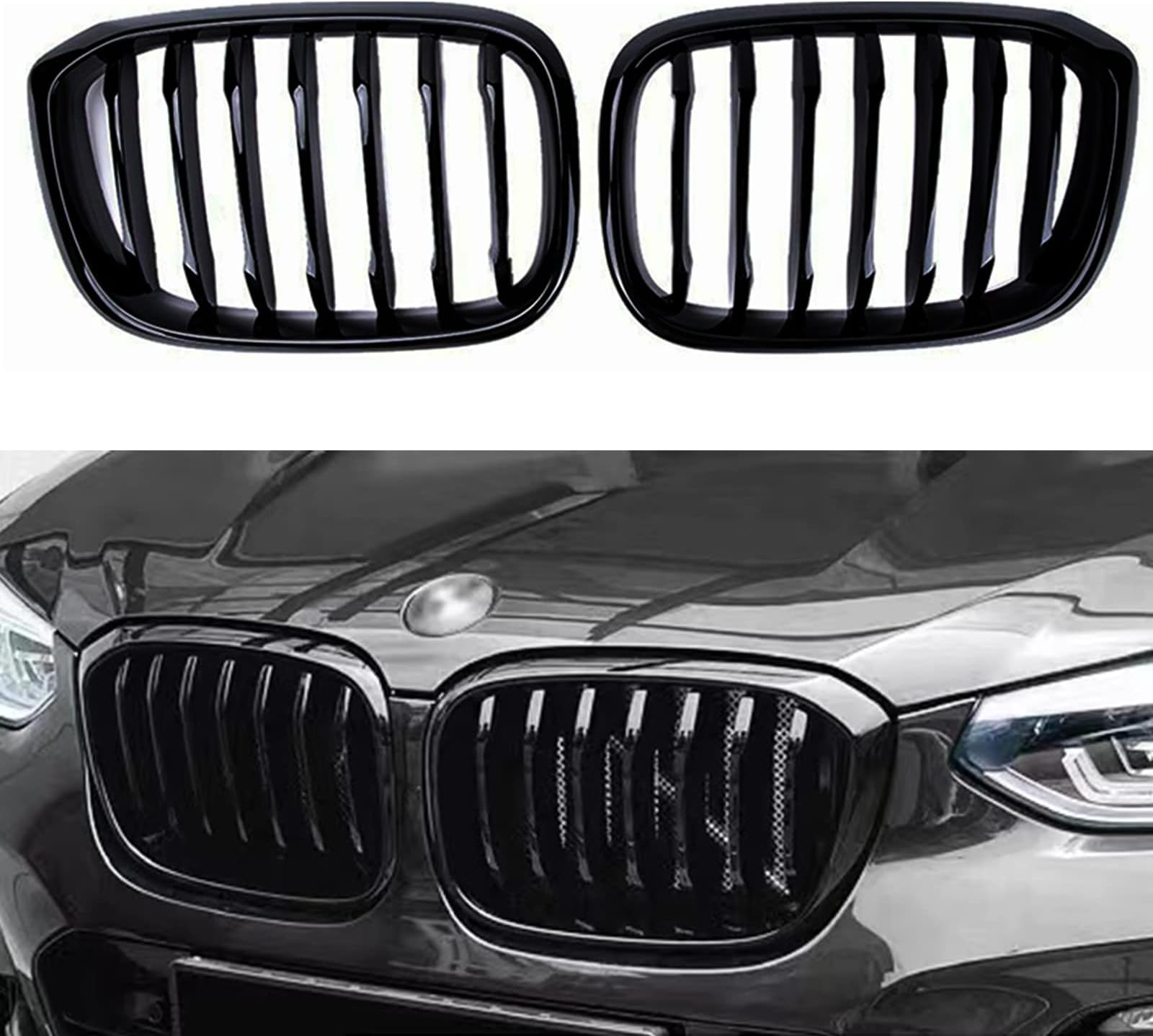 Amazon.com: SNA Front Kidney Grille for 2018-2021 BMW X3 G01 2019-2021 ...