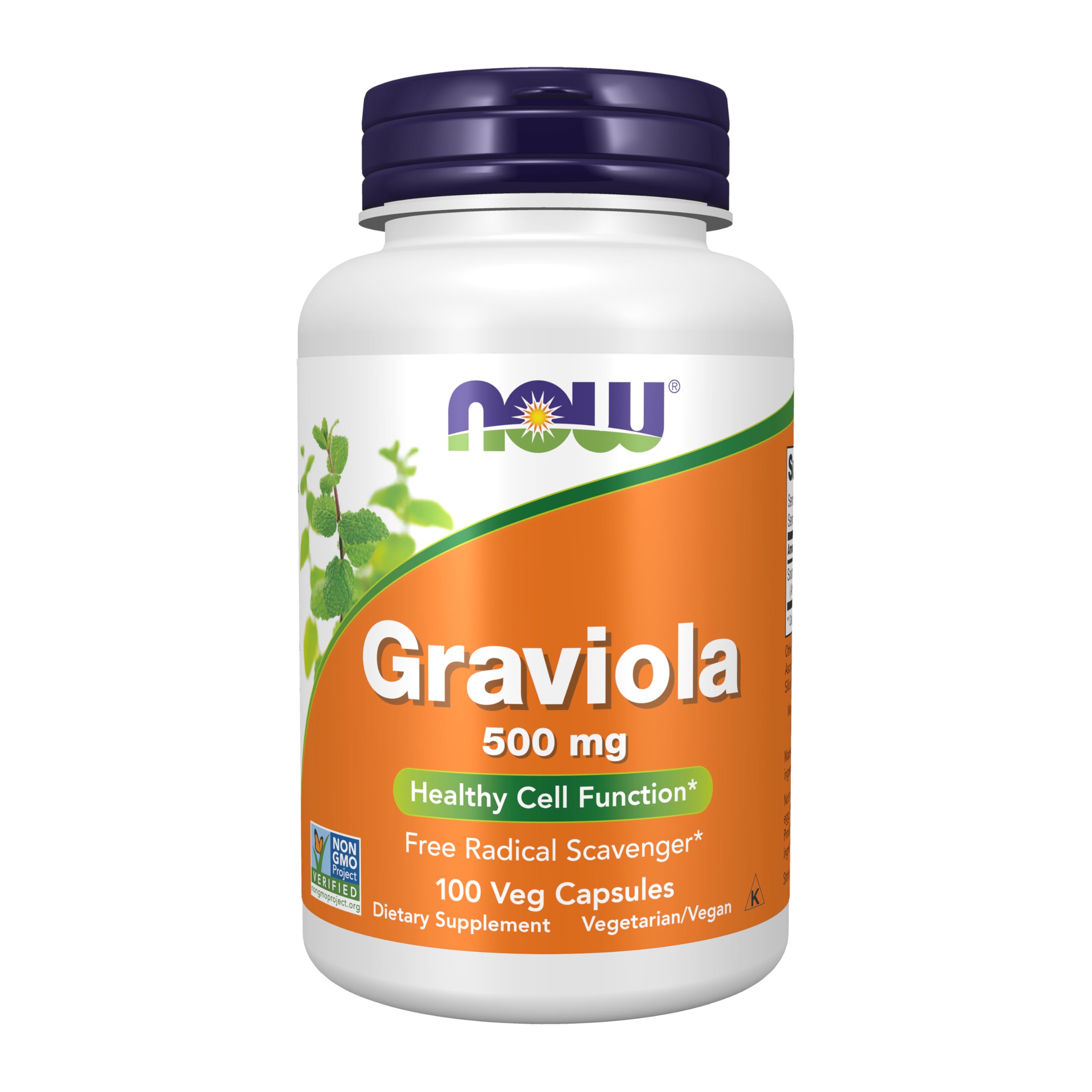 Supplements, Graviola (Annona muricata) 500 mg, Healthy Cell Function*, 100 Veg Capsules