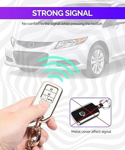 Miniatura 5 de RACOONA Funda para llave de automóvil, funda para llaves de automóvil, carcasa con llavero, protección para llave de automóvil, protector de llave