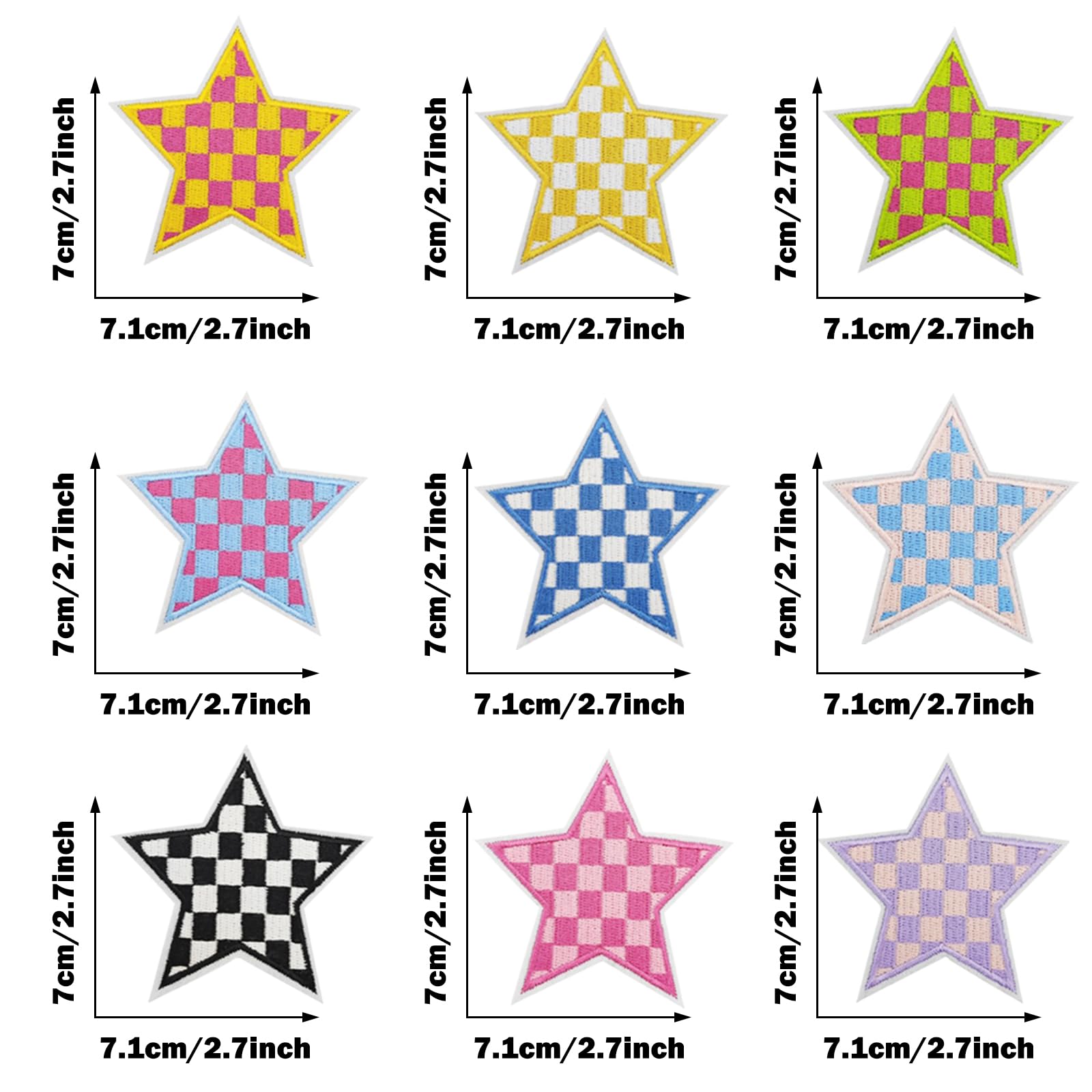 YYlingx Lot De 102 écussons Brodés Thermocollants à Coudre Ou à