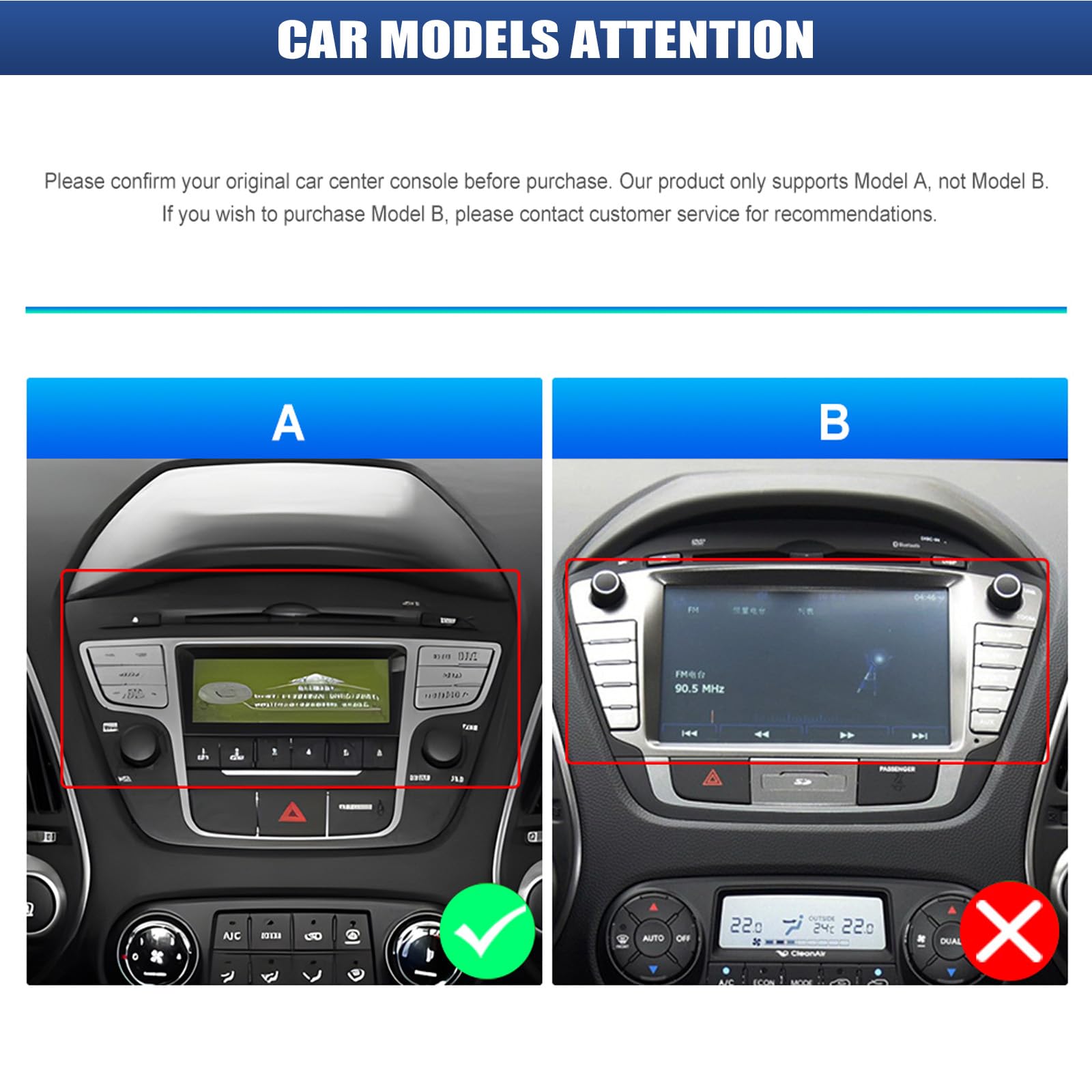 CAMECHO Radio sans Fil CarPlay Auto, 10 Pouces pour Hyundai IX35 2010-2015 avec Caméra de Recul, Radio Bluetooth avec Android Auto, FM, SWC, EQ et MirrorLink