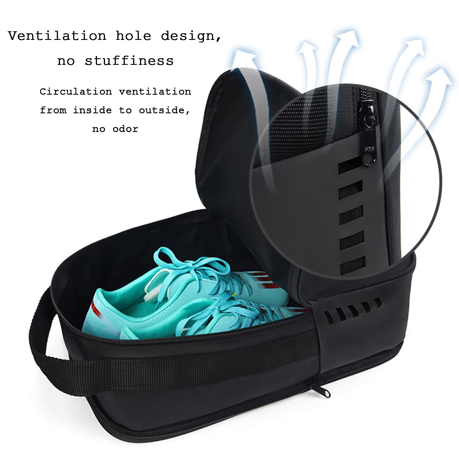 Reise-Schuhtasche, Outdoor-Golfschuhtasche für Damen und Herren, Wasserdicht mit Tragegriff Oben Atmungsaktiv Sportschuh-Tragetasche