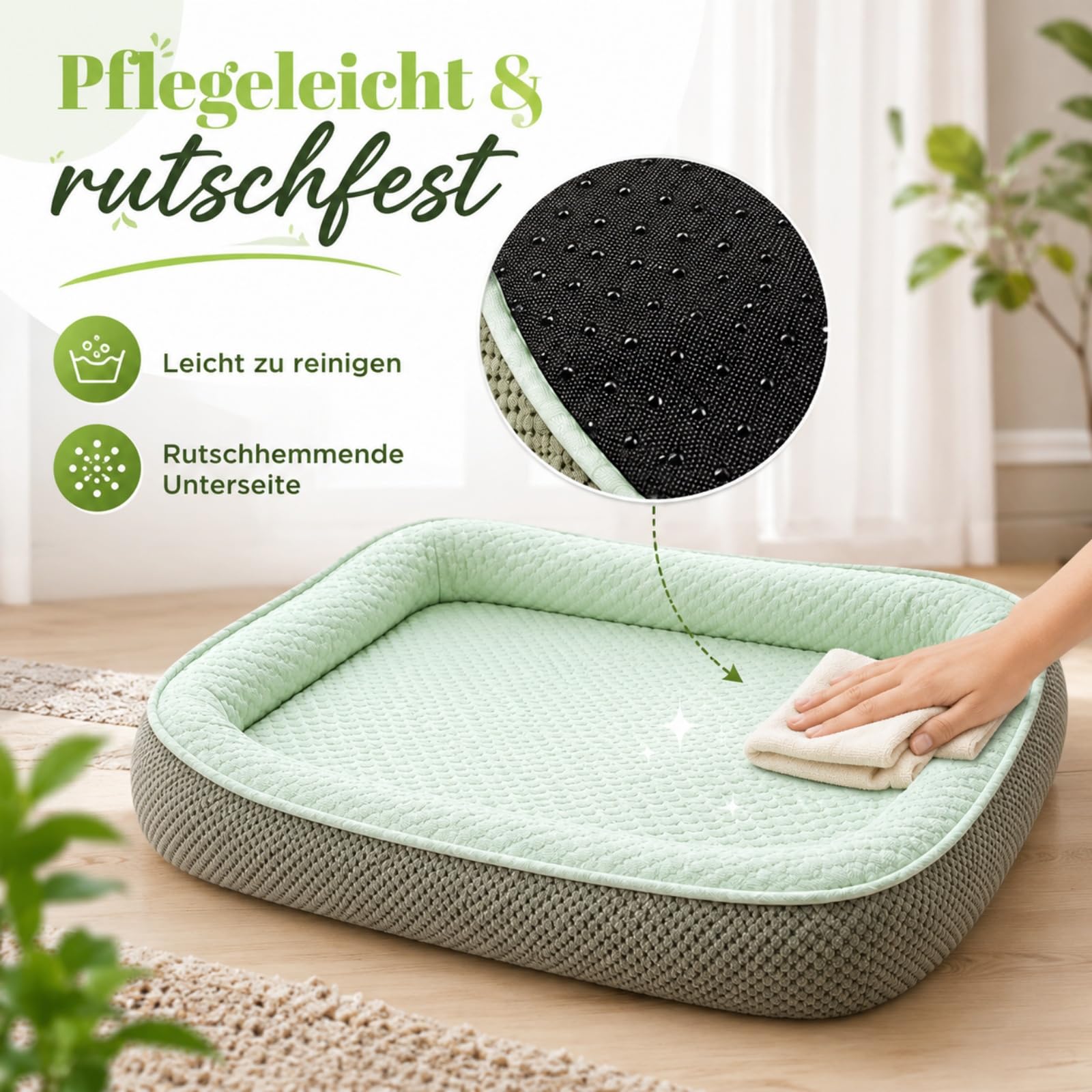 Generisch Premium Kühlkörbchen für den Sommer, Atmungsaktive Kühlmatte für Hunde & Katzenmit mit 3D-Mesh-kühlmatte, Waschbar & Rutschfester, Weichhe Hundebetten für Hunde & Katzen，Grau：XXL
