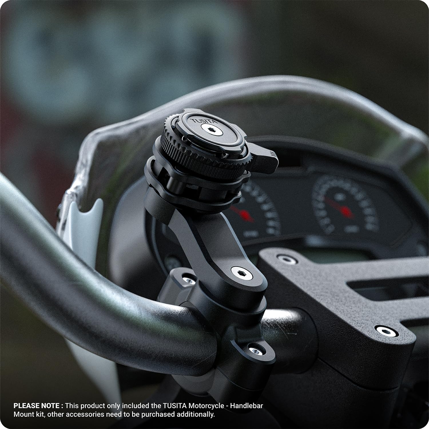 TUSITA Supporto per Telefono da Moto Compatibile con Quad Lock Smartphone Custodia