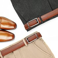 Vista 3 de Lavemi - Cinturón de cuero con hebilla automática, con elegante caja de regalo