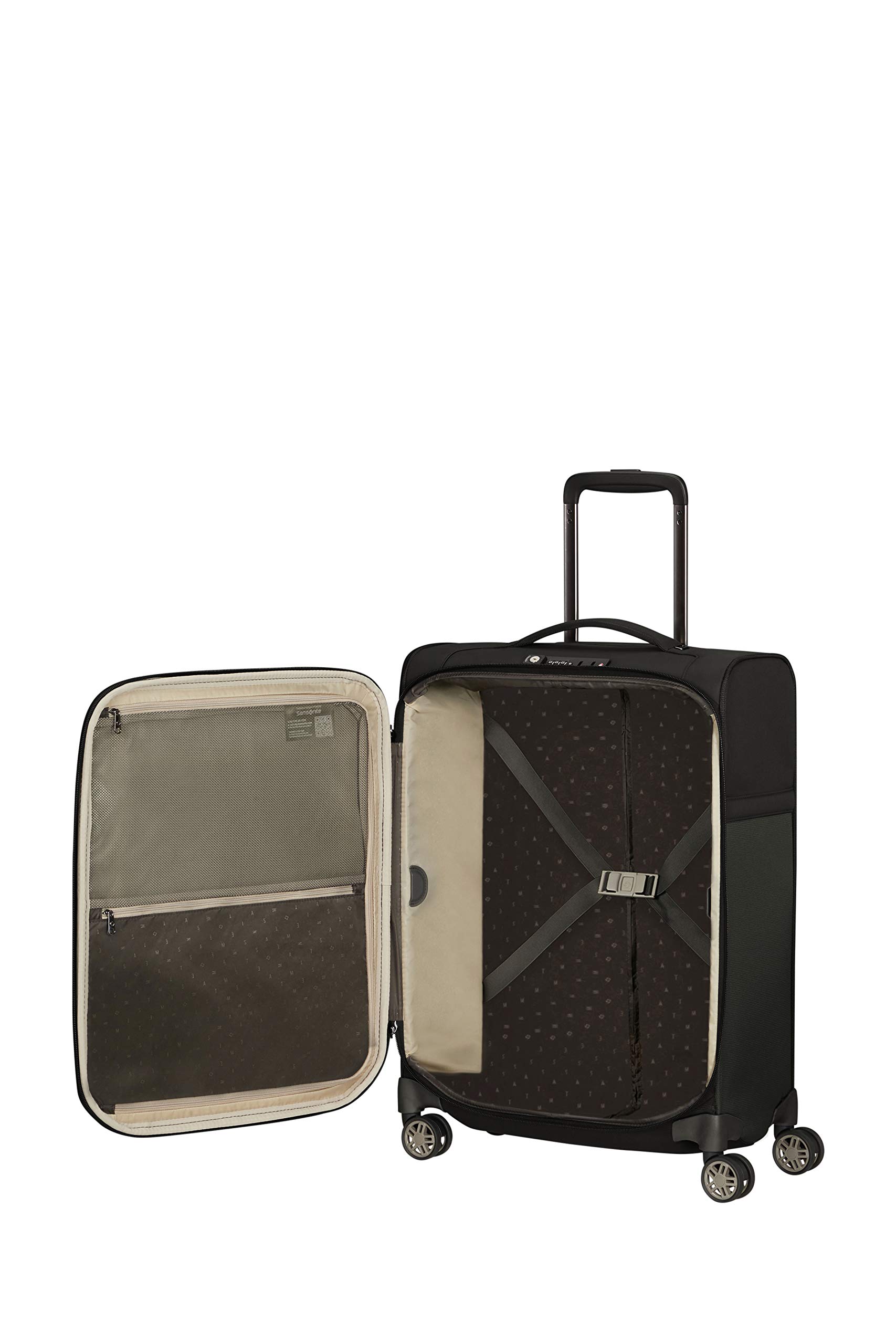 Samsonite Airea - Spinner S, bagaglio a mano, 55 cm, 41 L, nero