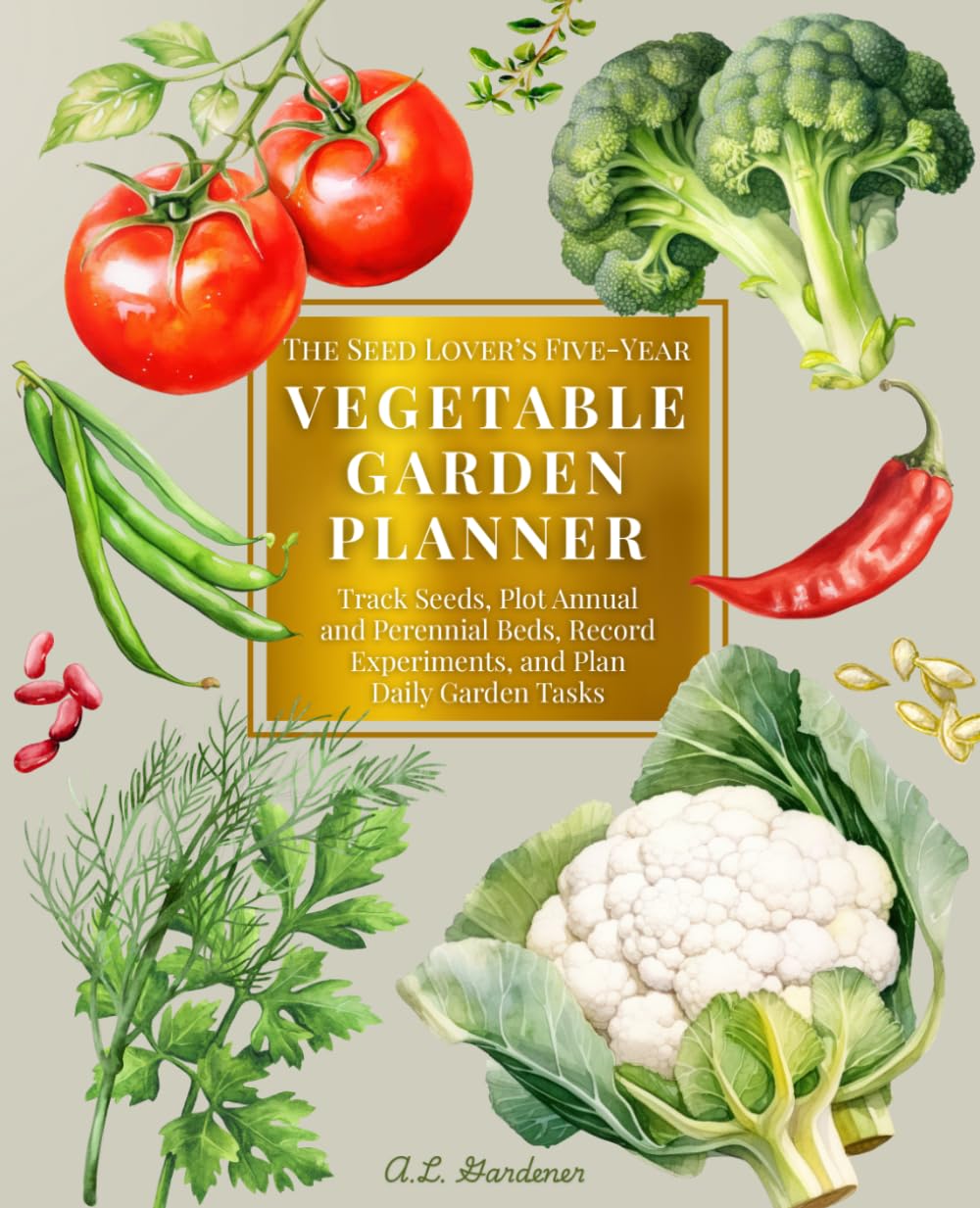 The Seed Lover’s Five-Year Vegetable Garden Planner: Track Seeds, Plot Annual and Perennial Beds, Record Experiments, and Plan Daily Garden Tasks | ... Shopping Trip, and Harvest for 5 Full Years