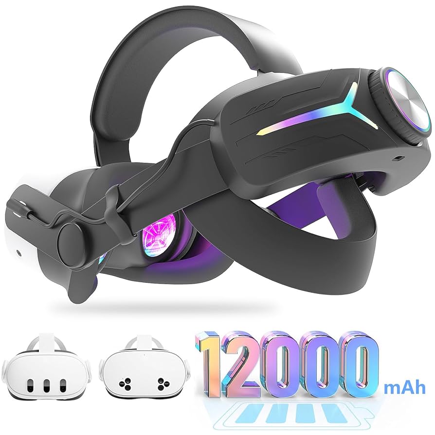 Amazon.com: 12000mAh Fast-Charging Battery Head Strap for