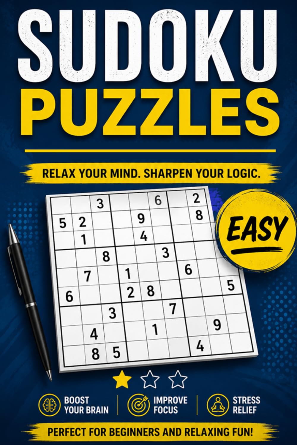 Sudoku Puzzles: Easy puzzles | Perfect for beginners and relaxing fun