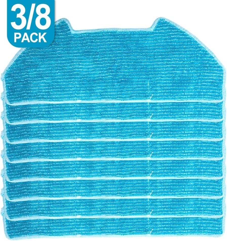 Replacement Mop Pads Disposable Mop Cloth Replacement Kit for BObsweep for RC400, for Dustin, for Ultra-Vision, Easy Installation, Efficient Robot Vacuum Cleaning Accessories(8 PACK)