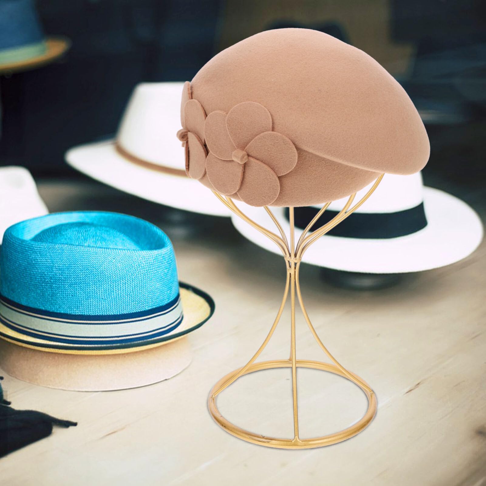 Amazon.com: Luxshiny Vintage Wire Hat Display Stand Rack Sturdy