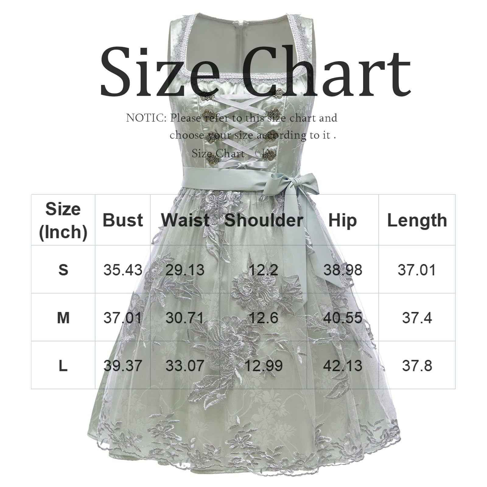 Dirndl Midi Damen Eckiger Ausschnitt Blumenmuster Dirndl Kleid Trachtenkleid Trachten Oktoberfest Damen Outfit Elegant Trachtenrock Wiesn Outfit Trachtenmode Dirndlkleid Für Oktoberfest Karneval