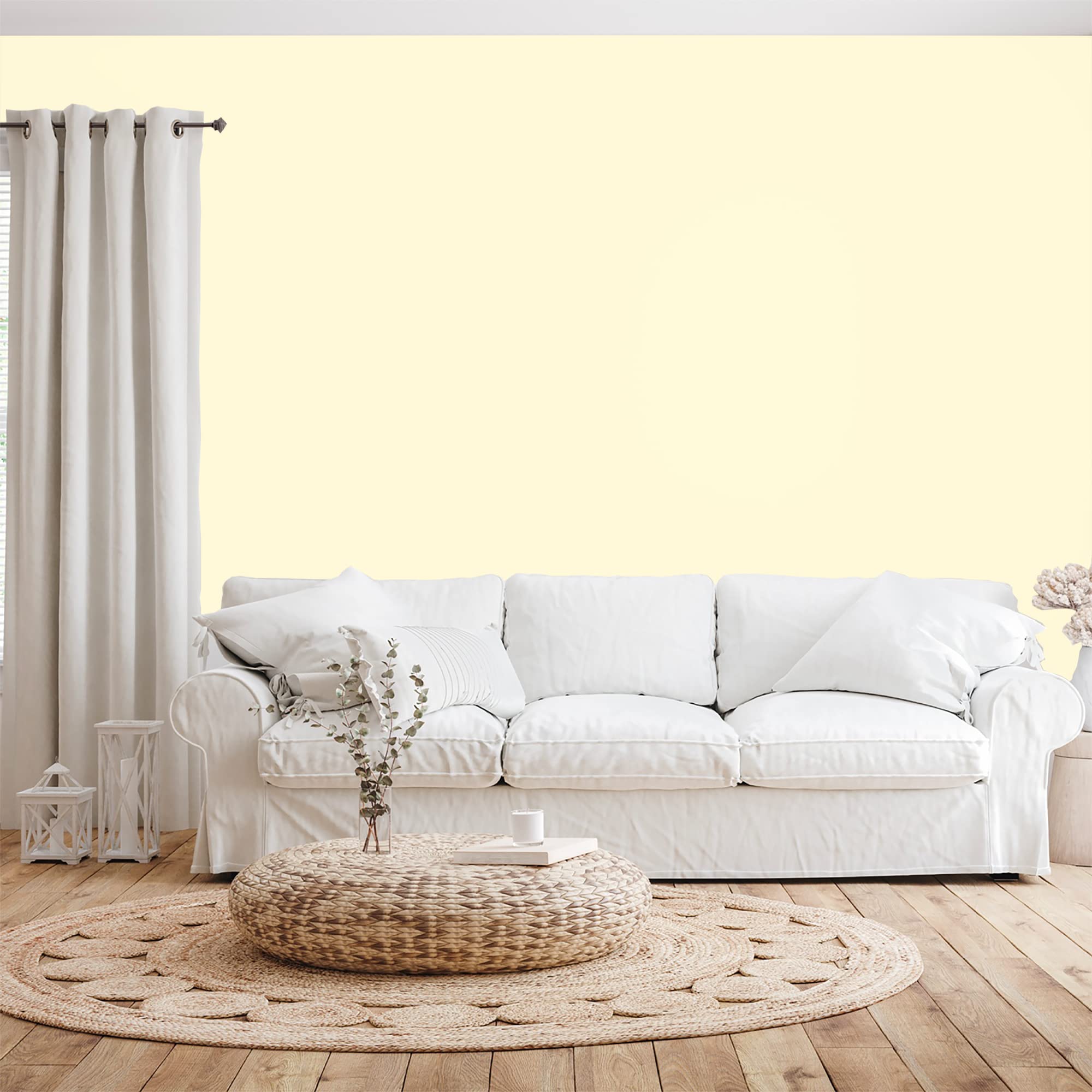 BOX DECO COULEURS Pintura de pared natural ecológica con aspecto mate interior Natura – 1 l/13 m², beige y lino