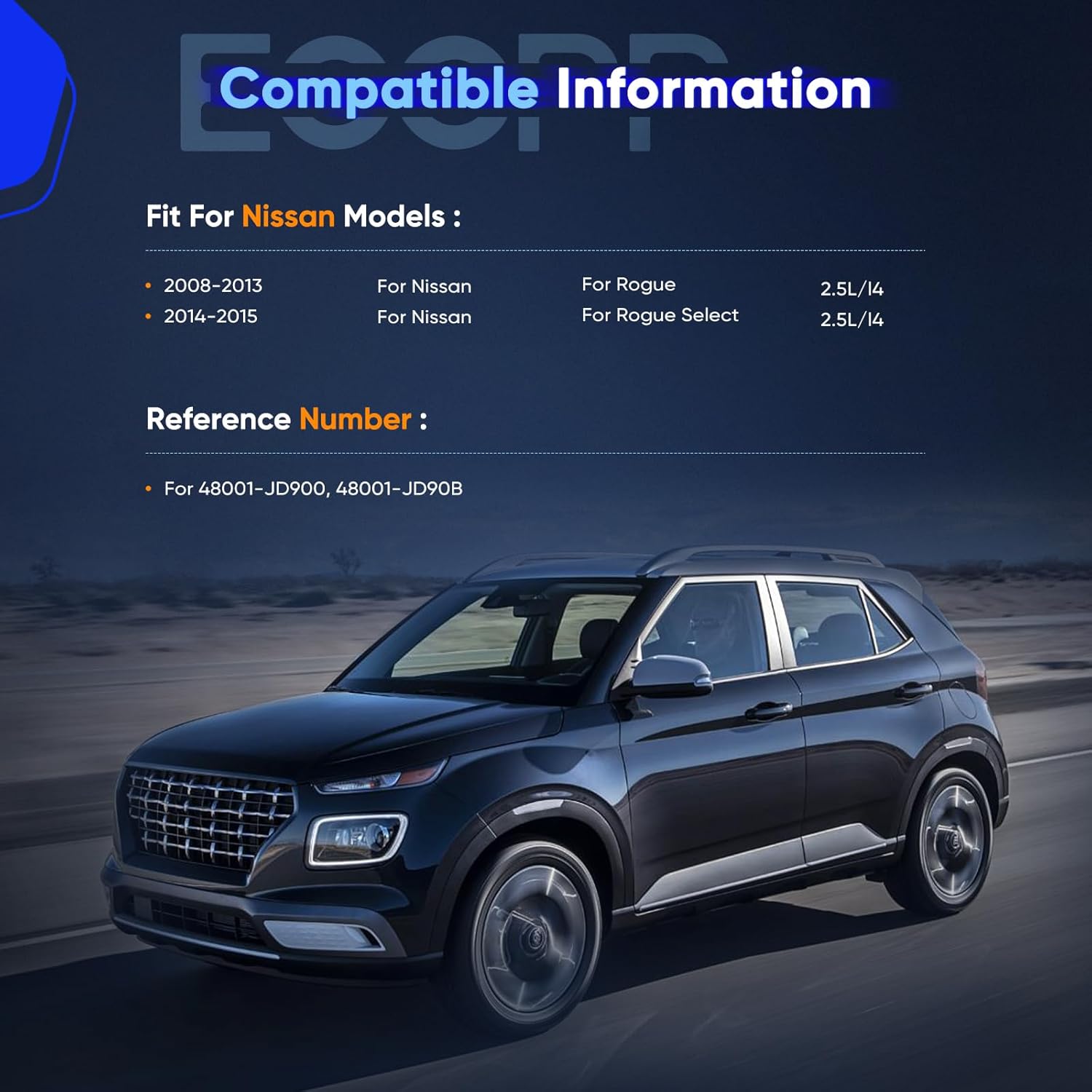 eccpp complete power steering rack and pinion assembly fit for 2008-2013 for nissan for rogue 2.5l 2014-2015 for nissan for rogue select 2.5l 48001-jd900 48001-jd90b