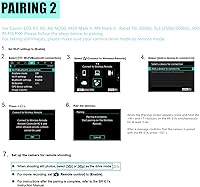Vista 6 de AODELAN Mando a distancia de cámara para Canon EOS RP, EOS R, R5, R6, M50, M50 II, 6D Mark II, 77D, 850D, 800D, 200D, 250D, EOS Rebel SL2, Rebel