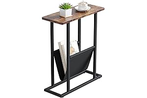 Yusong Modern Industrial Small Narrow Side Table