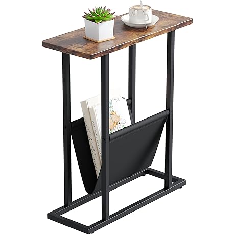 Yusong Modern Industrial Small Narrow Side Table