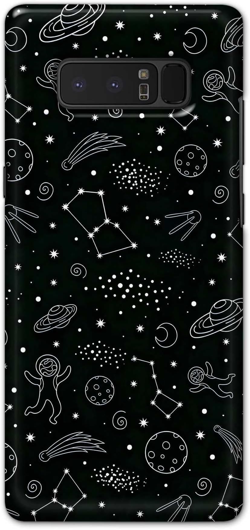 Printed Hard Back Case Cover for Samsung Galaxy Note 8 Back Cover (Milky Way Galaxy) -170225(FA)