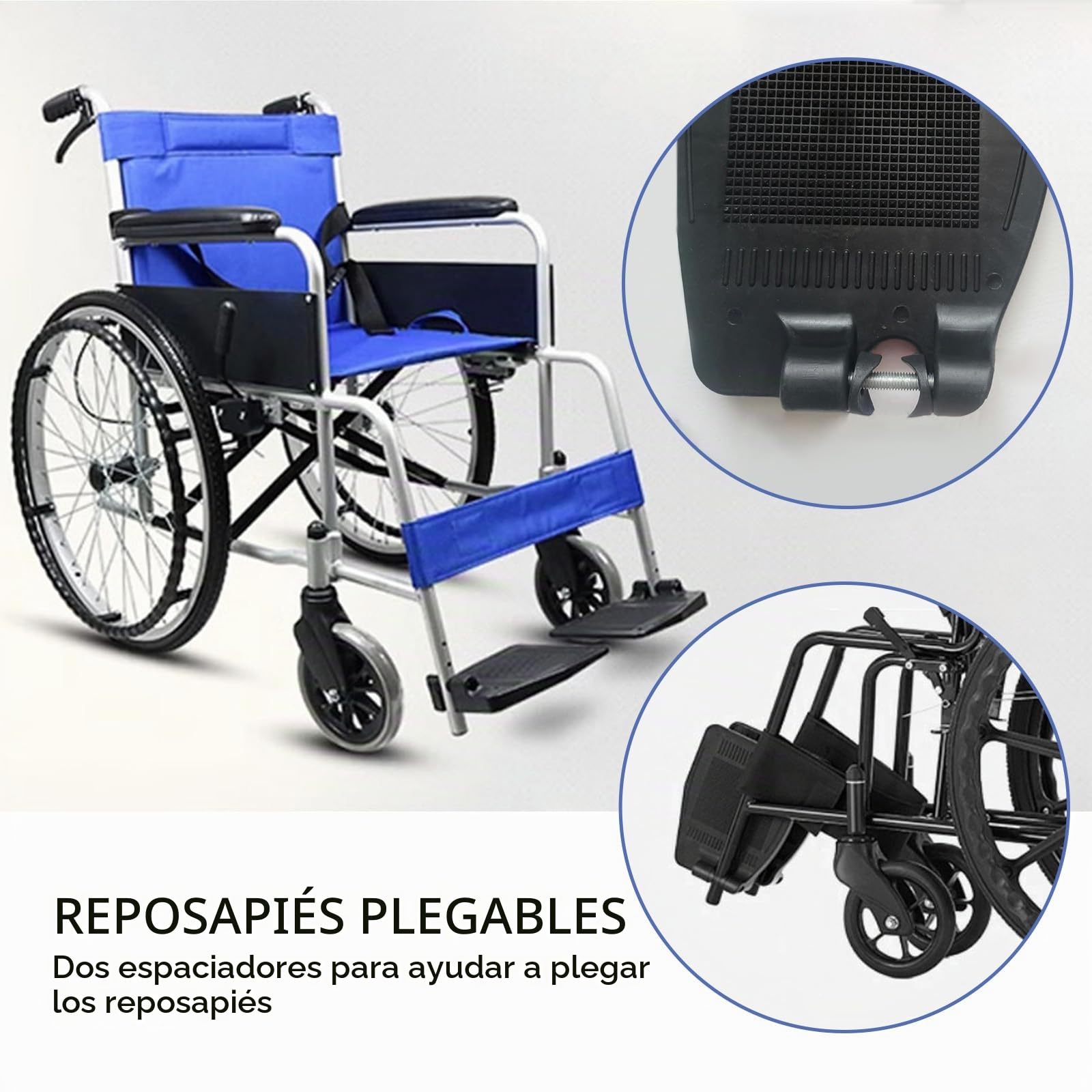 Par De Reposapiés Para Sillas De Ruedas, almohadilla para reposapiés de pedal de pierna, Plástico ABS Engrosado, Antideslizante, Con Textura, Accesorios Para Scooters De Movilidad, 19x16 Cm