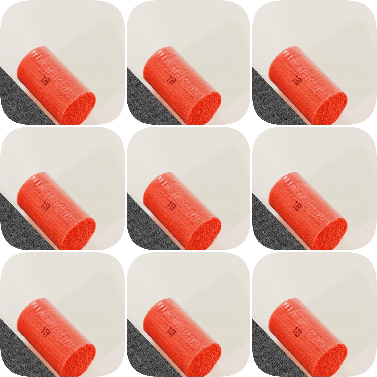 Yglnden 10 Bundles Latch Hook Kit Colorful Yarn Bundles Cut Rug DIY Latch Hook Yarn for Handmake Craft Sewing Knitting for Adults (10 Bundles# Orange A)