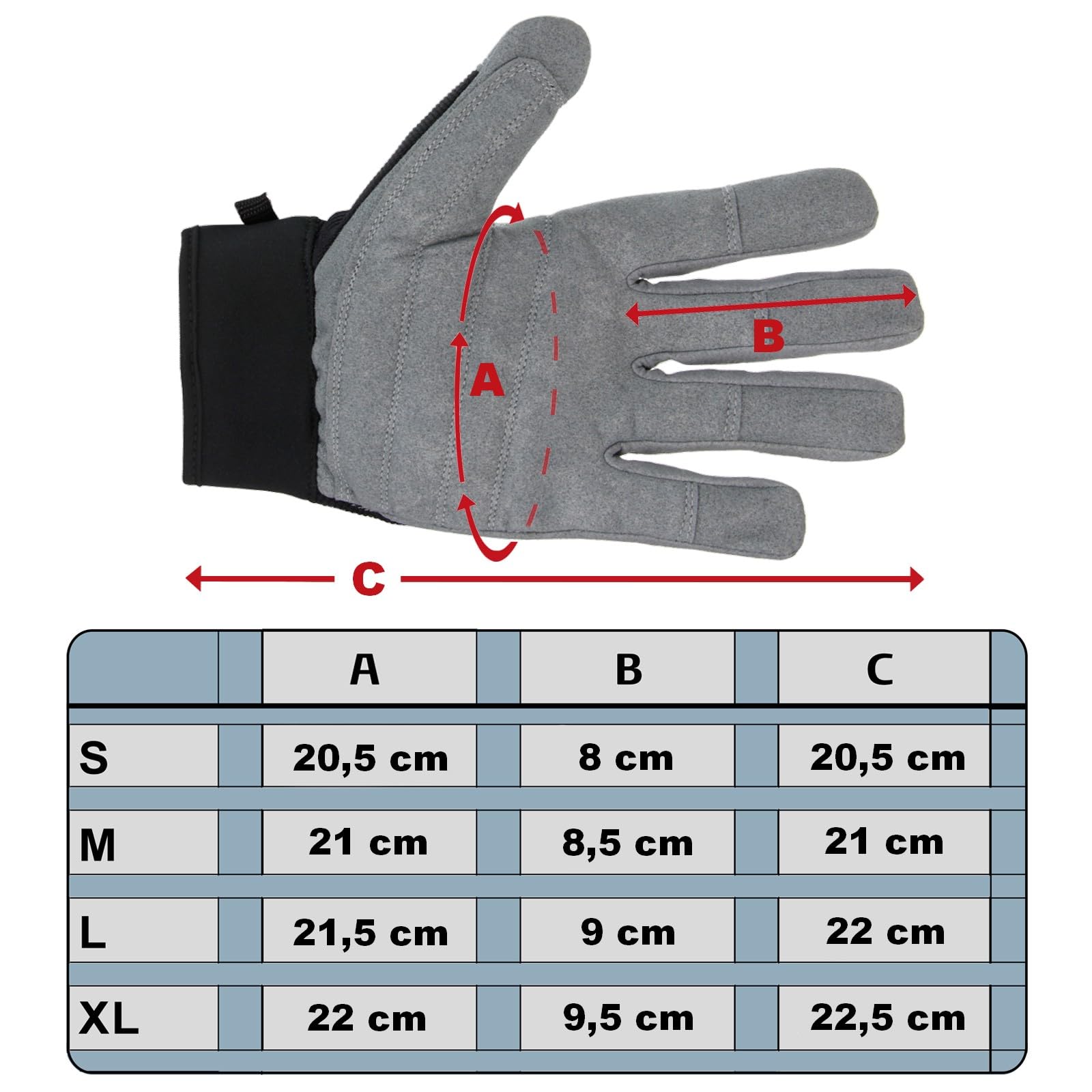 ALPIDEX Rękawiczki do wspinaczki uniseks Fullfinger rękawiczki do wspinaczki Full Finger Gloves Via Ferrata wszystkie palce zamknięte