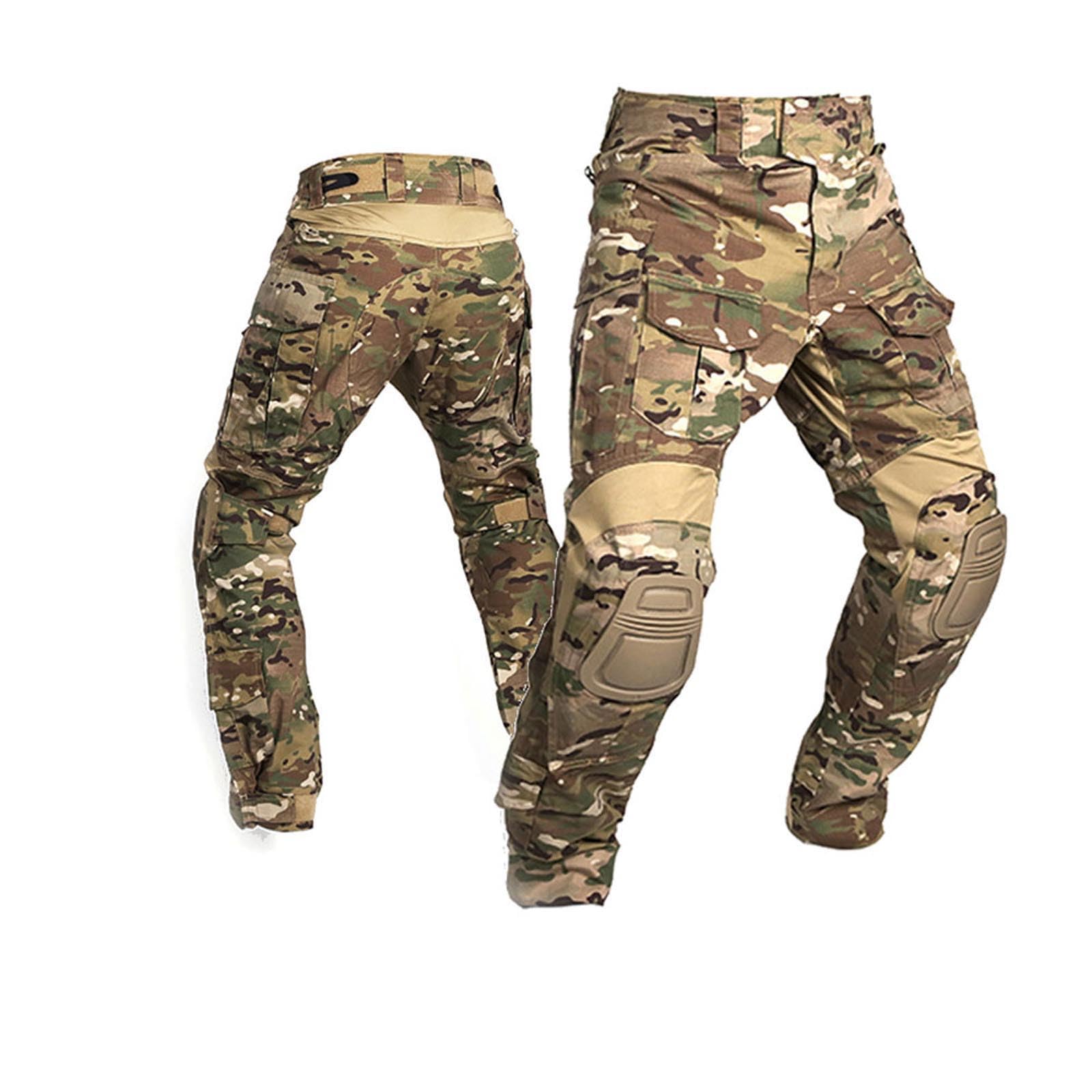 Paintball Equipment Men's Multicolour Gen3 Combat Pants Airsoft Tactical Bdu Trousers With Knee Pad Mc