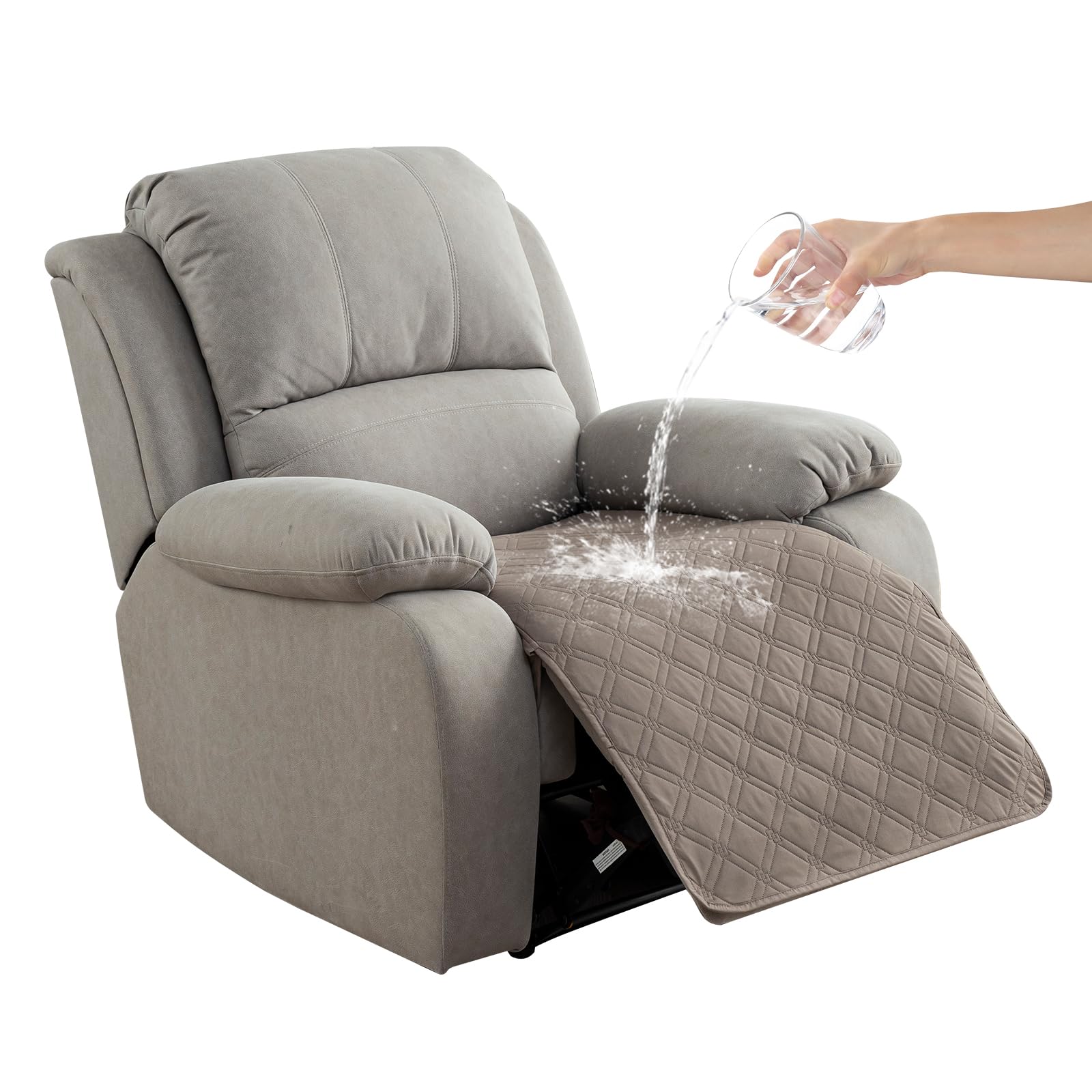 Genina 100% Waterproof Recliner Chair Covers, Non-Slip Furniture Protector