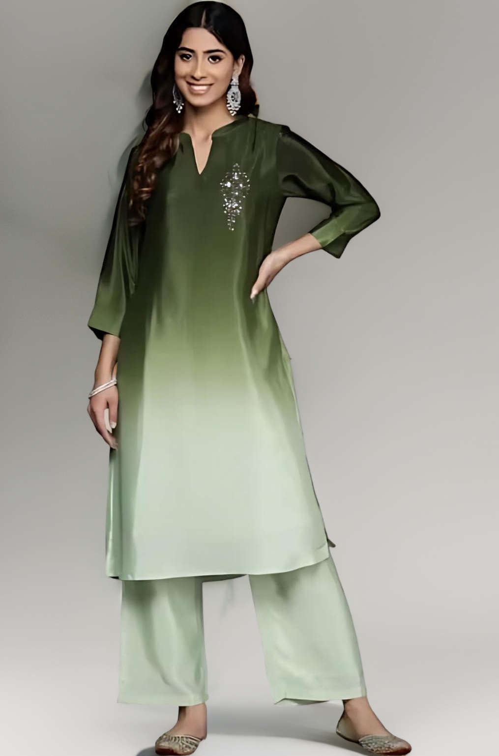 Varanga Women's Silk Blend Solid Regular Kurta – Elegant, Comfortable & Timeless Ethnic Wear