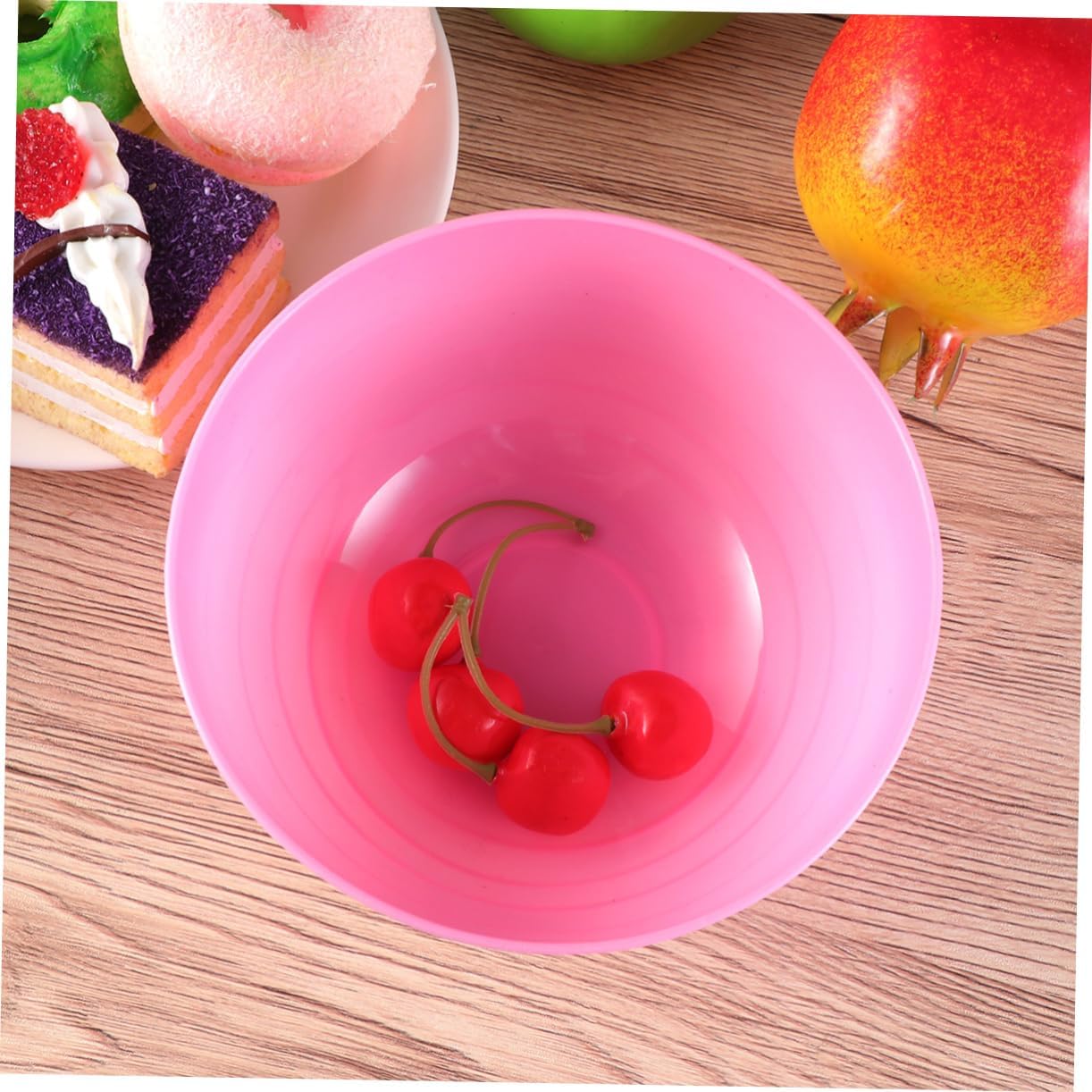 6 Pack Plastic Snack Bowls, round Reusable Colorful Party Serving Set