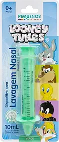 SERINGA P/ LAVAGEM NASAL PEQUENOS CUIDADOS - LOONEY TUNES - VERDE