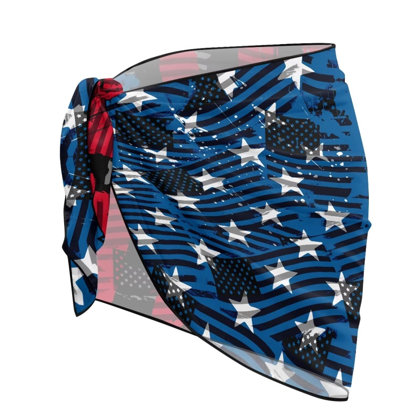 RPLIFE Maillots De Bain Une Pièce Dos Nu Pour Femme Avec Rembourrage, Drapeau Américain Artistique, S