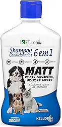 Shampoo Antipulgas kelldrin Carrapatos Piolho Sarna Matt