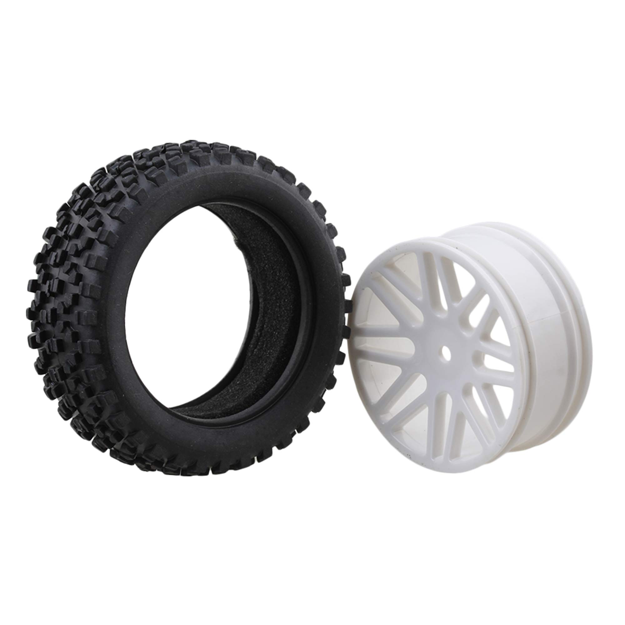 Mxfans RC On-Road Car 4 Fori In Plastica E Pneumatici In Gomma Per Auto