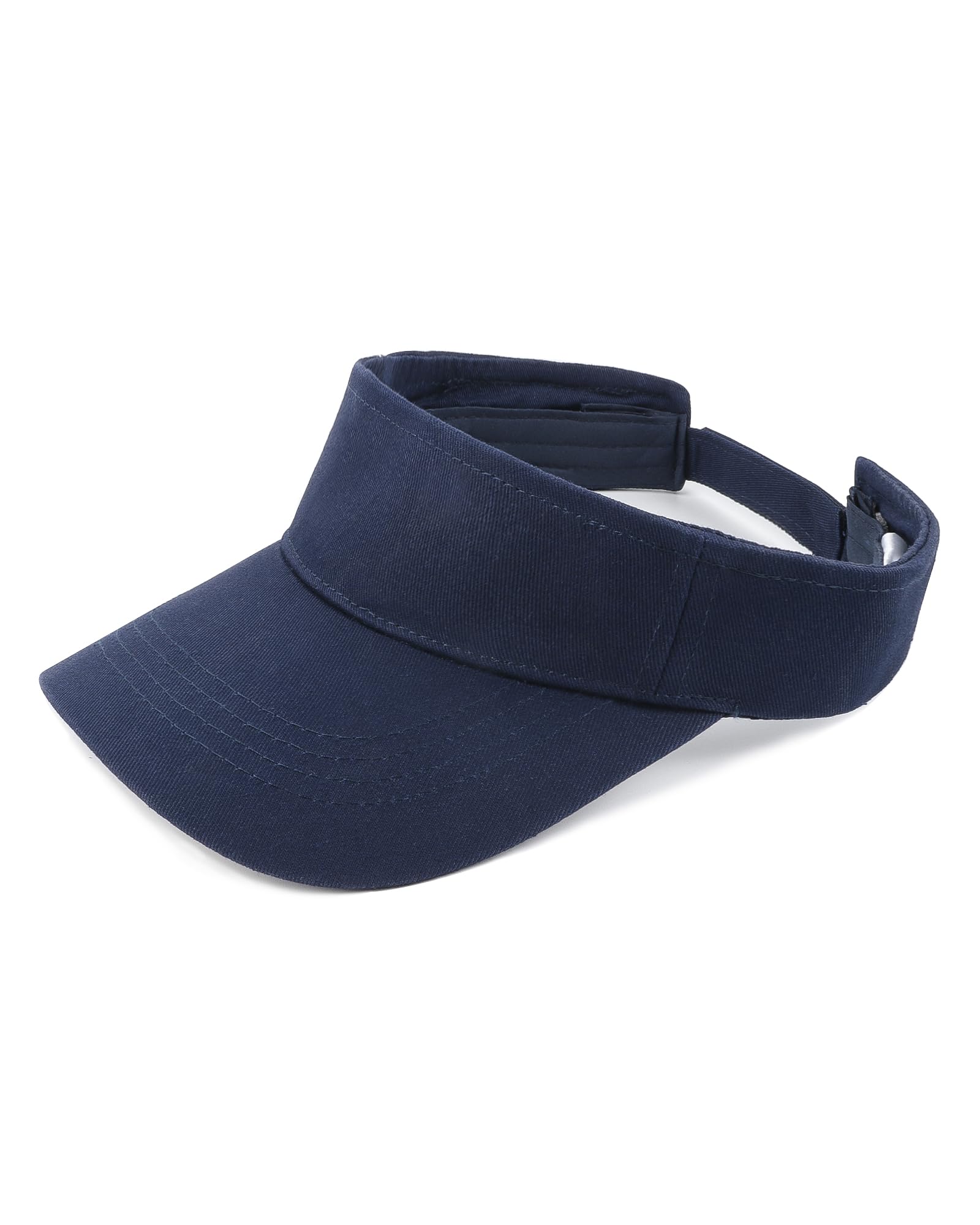 ylioo XXL Cotton Sun Visor, Adjustable Sports Cap for Big Heads