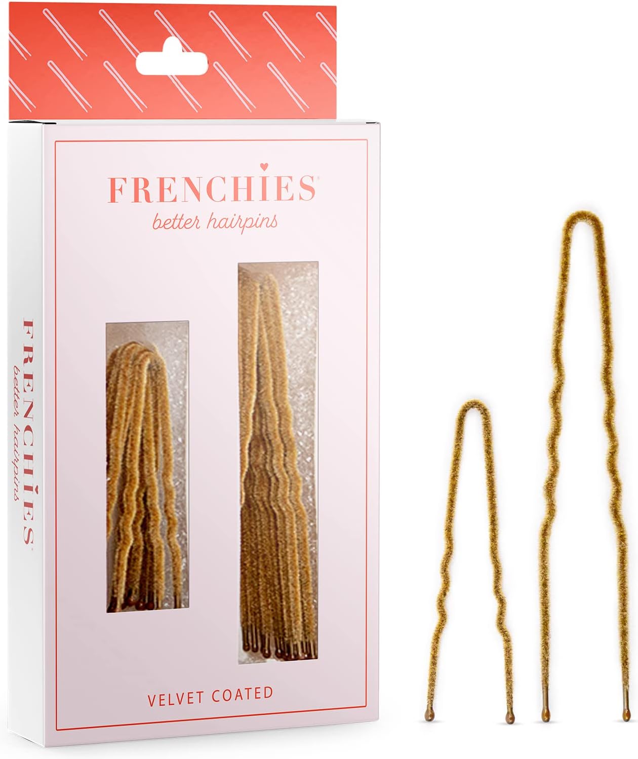 Frenchies Ultra Flocked Extra Soft French Twist Hair Pins: The French Hair Pins for Buns, Updo Hairstyles, Hair Extensions + Wigs - 20 Count Blond