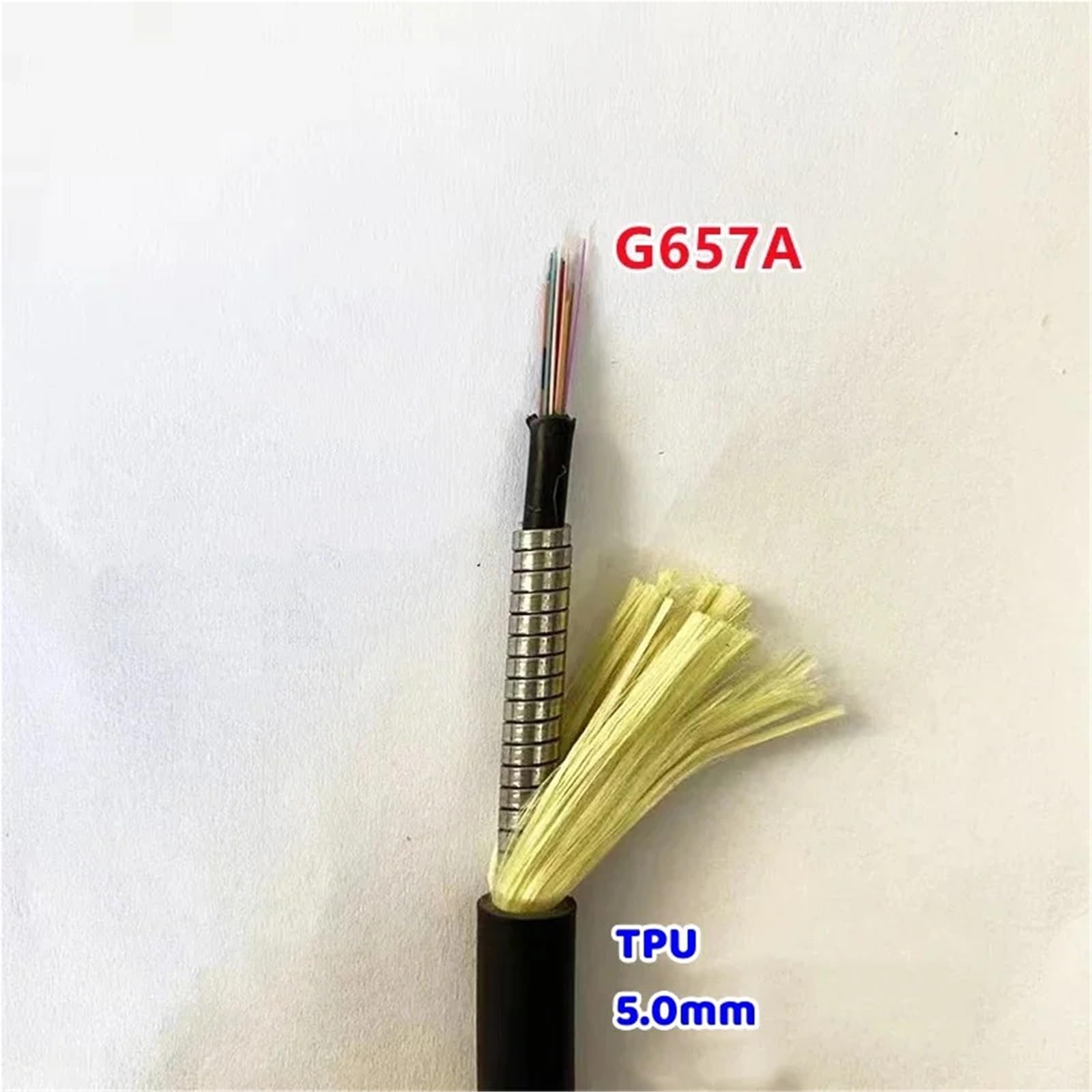 światłowodowy kabel krosowy MPO 12C TPU jednomodowy typ B 100m 50m 60m 80m 90m z 12-rdzeniowym SM wodoodporny bęben zewnętrzny FTTH (100 m MPO obie kobiety)
