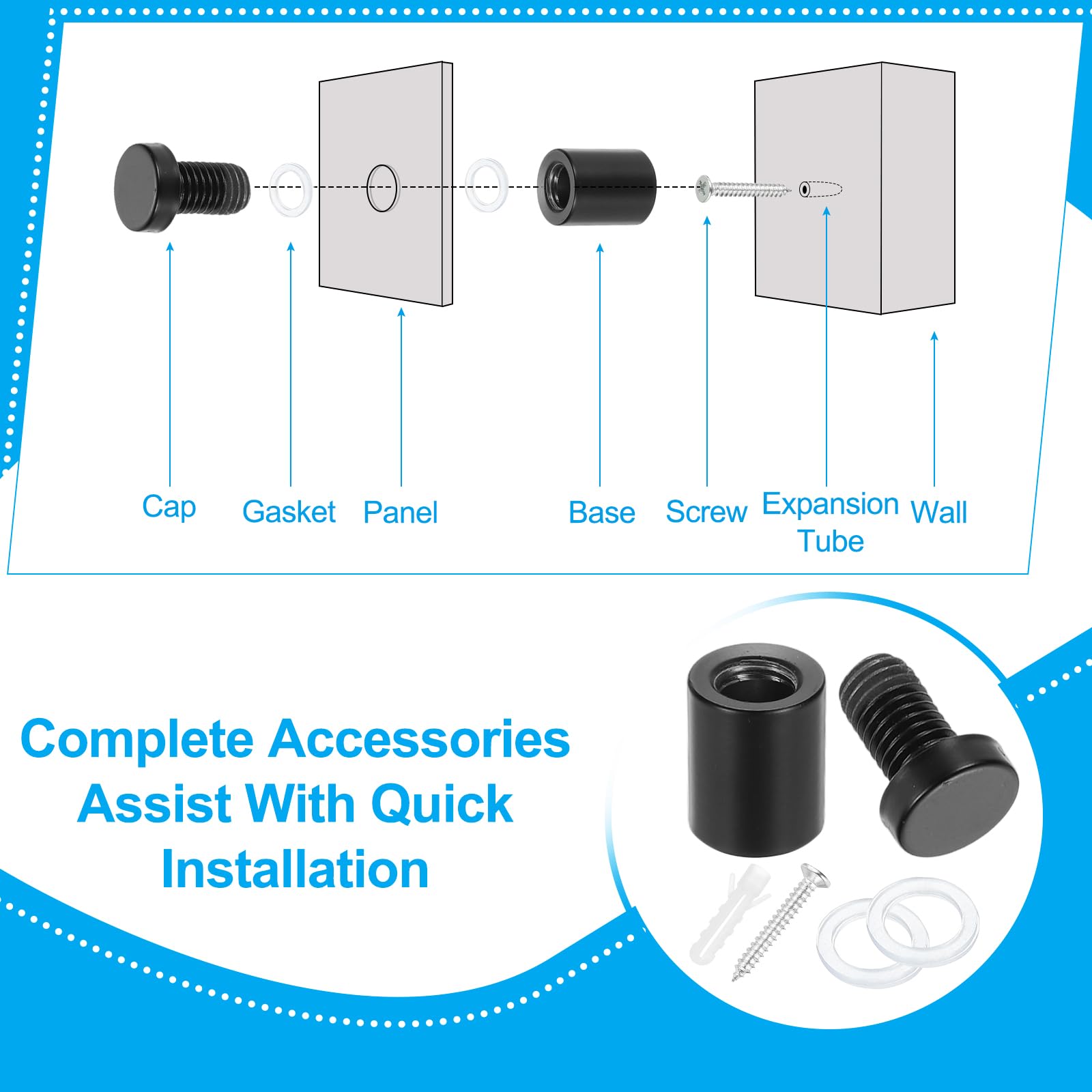 PATIKIL 12x30mm Standoff Screws - Image 3