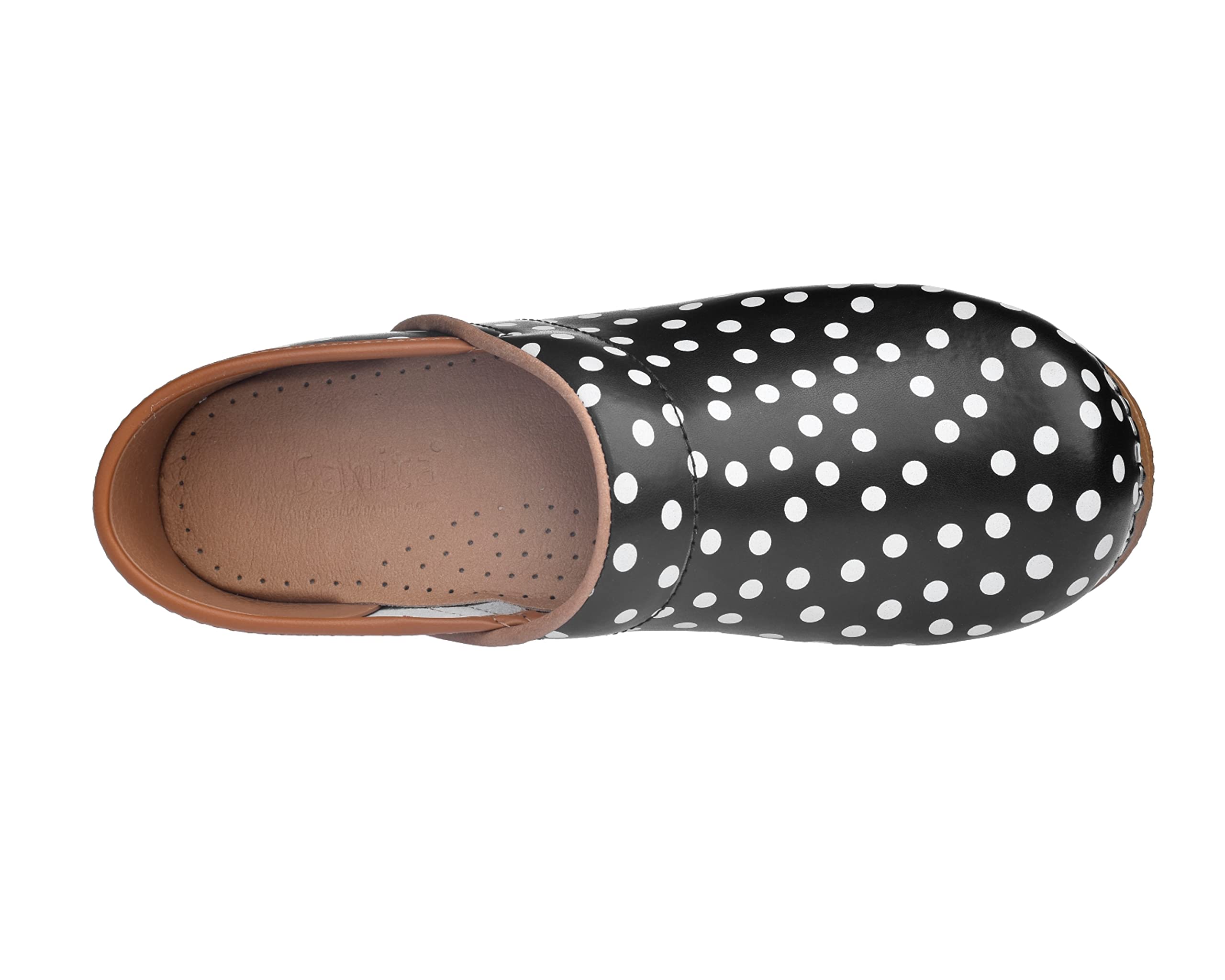 Sanita Professional Festa Closed Clog | Original Handmade Flexible Leather Clog for Women | Maximum Stability | Anatomical Shaped Footbed with Soft Foam | Shock Absorbing Heel
