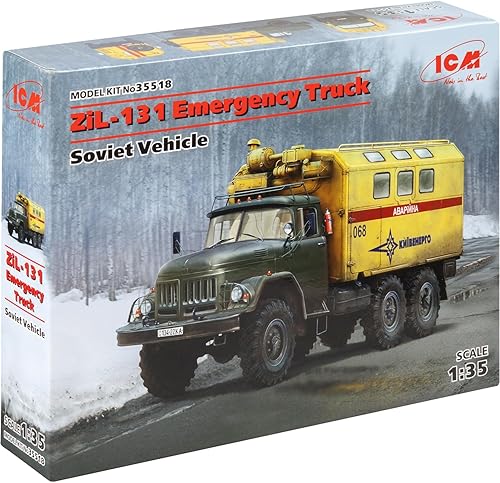 ICM Models 1/35 ZiL-131 Kit de modelo de camión de emergencia