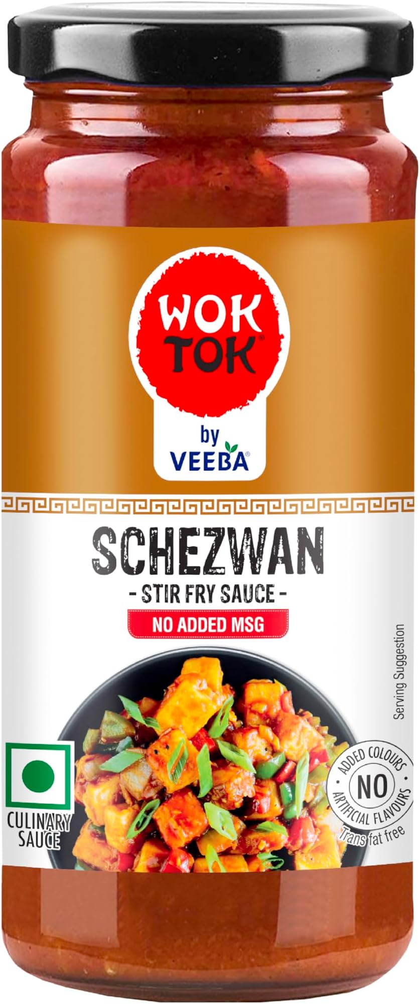 Wok Tok by Veeba Schezwan Stir-Fry Sauce (250G) I No Artificial Flavour I No Synthetic Colours I No Added MSG.
