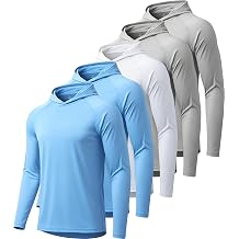 Hoodies for Men UPF 50+ Sun Protection Fishing Shirts Long Sleeve Lightweight Rash Guard Shirt UV SPF Sweatshirt